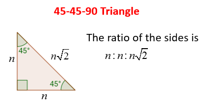 45 45 90 Right Triangles Solutions Examples Videos