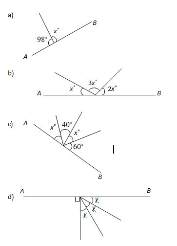 geometry angles worksheets