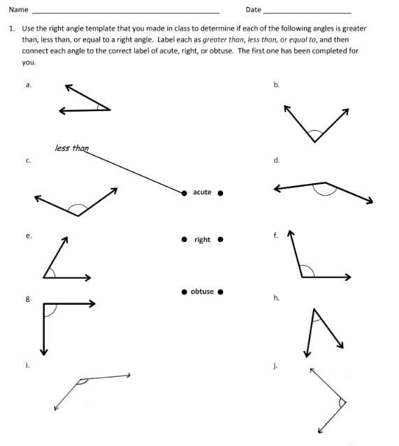 obtuse angle examples