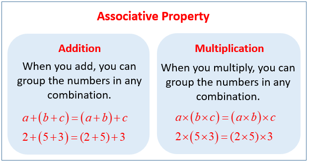 what does associative operation mean in math