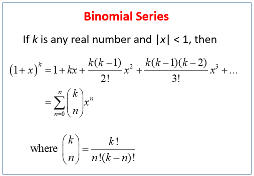 Binomial Equation Example