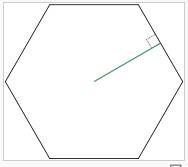 area of polygon with apothem