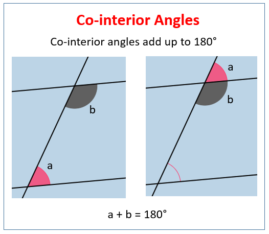 Co Interior Angles Examples Solutions Videos Worksheets Games   Co Interior Angles 