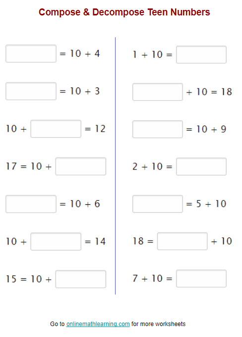 compose-decompose-teen-numbers-worksheets-first-grade-printable