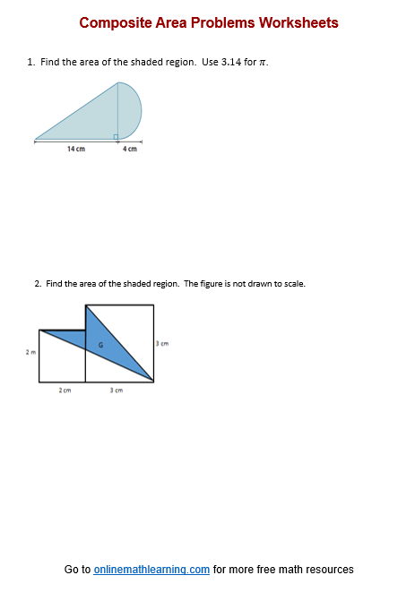 Composite Area Problems