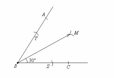 Construct 30 Degree Angle (solutions, examples, videos)