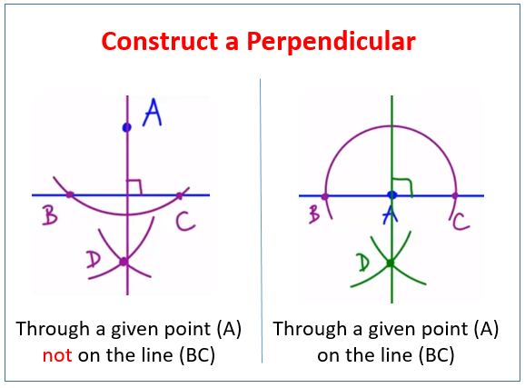 constructing parallel and perpendicular lines