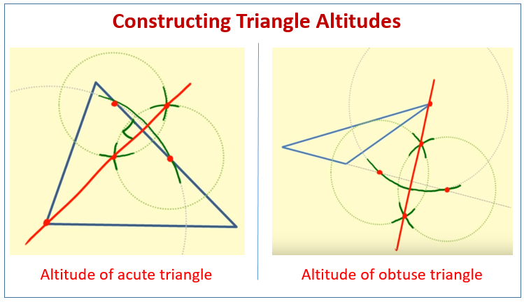 Construct an Altitude of a Triangle (examples, solutions, worksheets,  videos, games, activities)