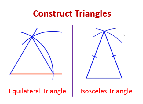 Constructing Triangles - GCSE Maths - Steps & Examples