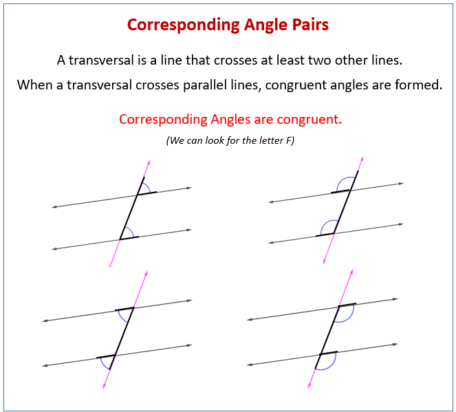 Alternate Interior Angles (examples, solutions, videos, worksheets