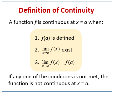 laws of continuity calculus