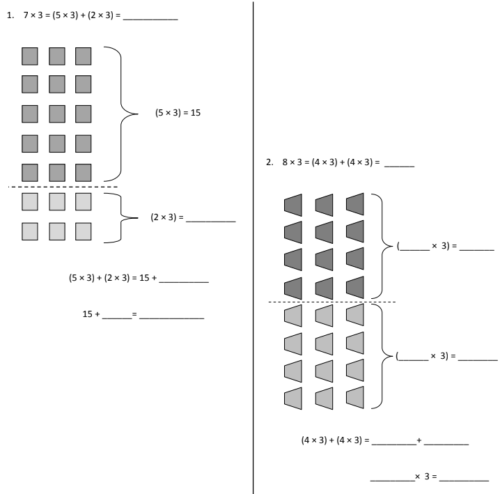 Distributive Property Array Model