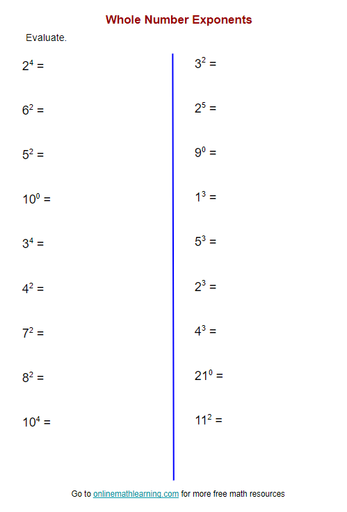 exponents-worksheet-printable-online-answers-examples