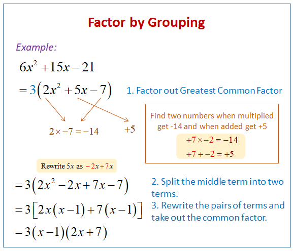 factoring trinomials worksheet without middle term