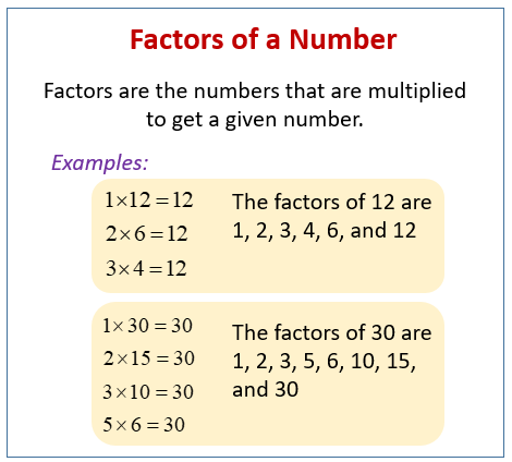 factors