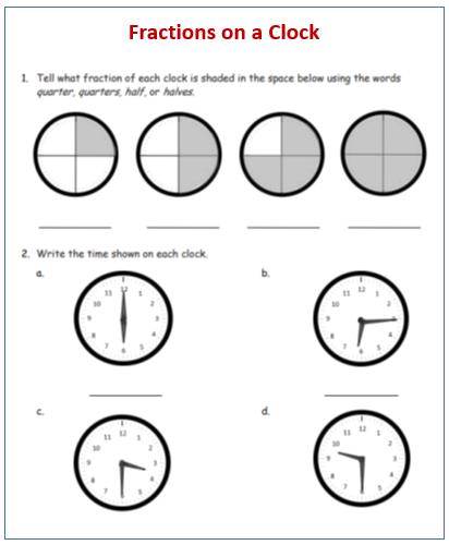 application-of-fractions-to-tell-time-solutions-examples-worksheets