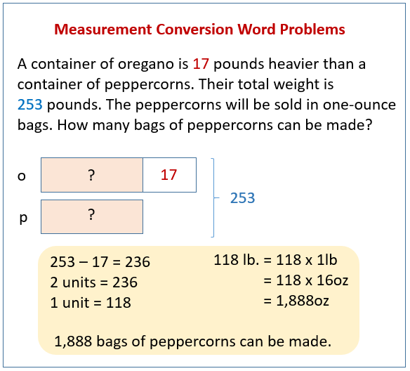 for on 1 worksheets math measurement grade Word examples, Problems Measurement (solutions, videos