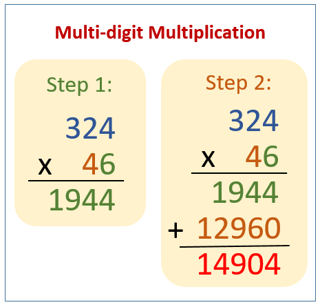 Multiply 3 Digit Numbers By 2 Digit Numbers Examples Solutions   Multi Digit Multiplication 