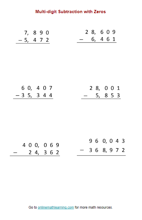 multi-digit-subtraction-with-zeros-worksheets-answers-printable