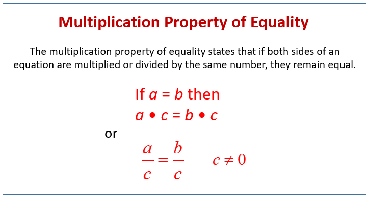 Division Property of Equality, Definition & Examples - Lesson