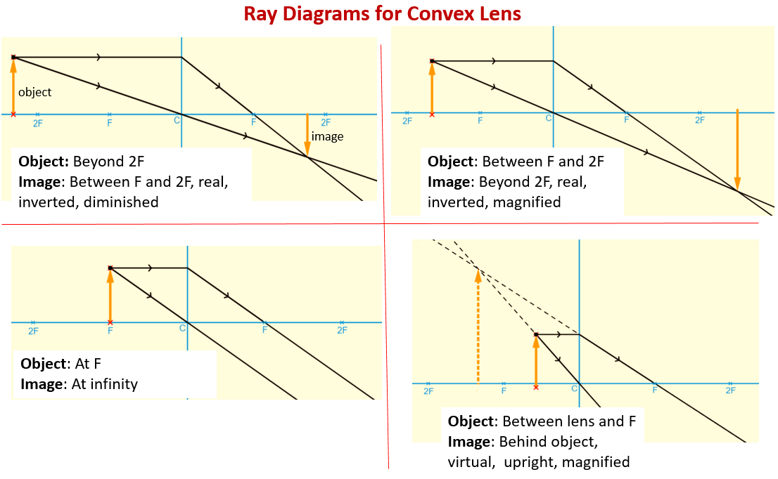 convex lens diagram