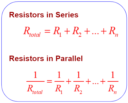 resistance formula series