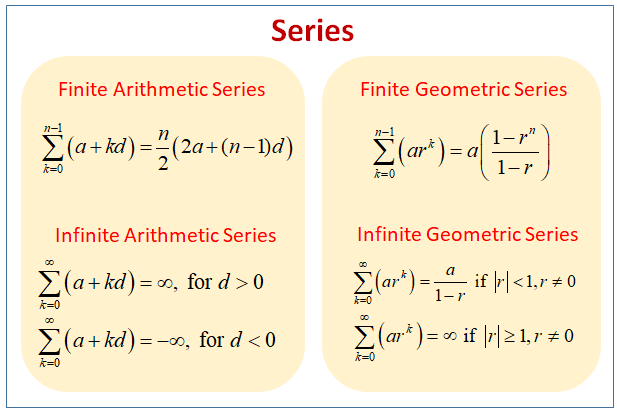 arithmetic sequences and series