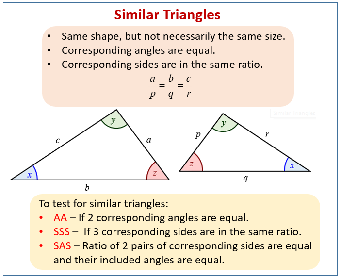 Triangle Similarity Worksheet