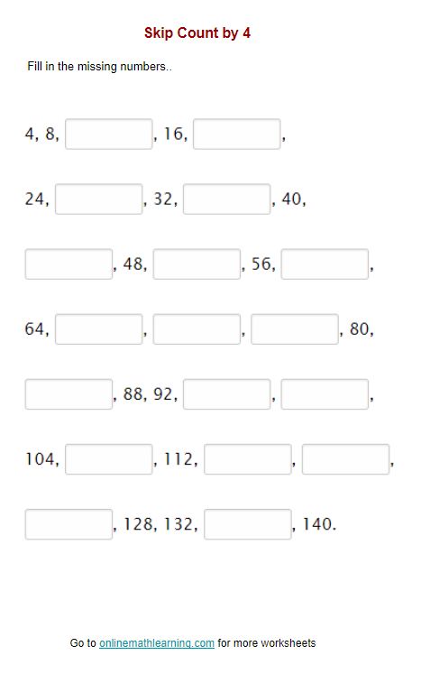 skip-count-by-4-worksheet-second-grade-printable-answers