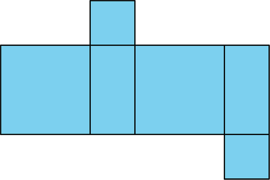 surface area of rectangle with square base