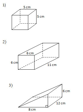 Find The Surface Area Of Solids (Worksheets)