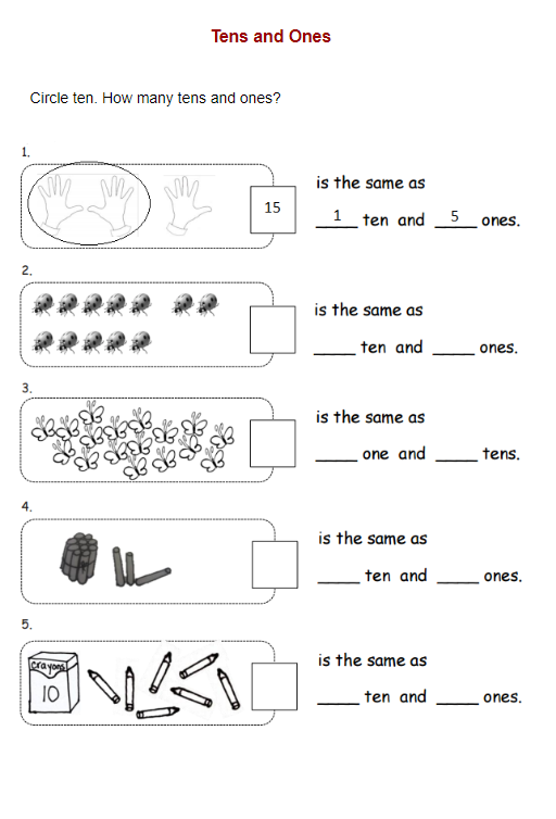 Tens And Ones Worksheet - Place Value Worksheets Planning Playtime