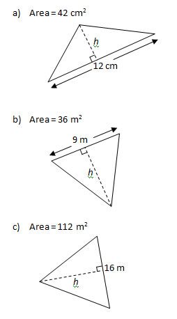 questions on finding altitude geometry