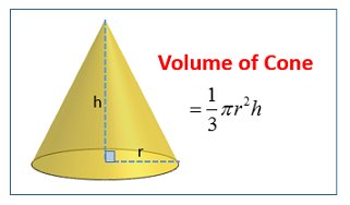 volume of a cone