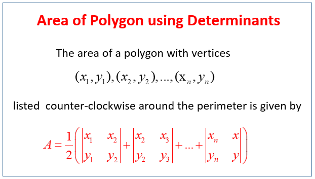 Determinant And Area Solutions Examples Videos Worksheets Games Activities 3093