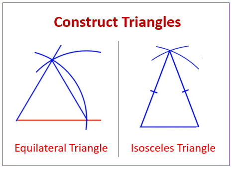 Construct Triangles (examples, solutions, worksheets, videos, games
