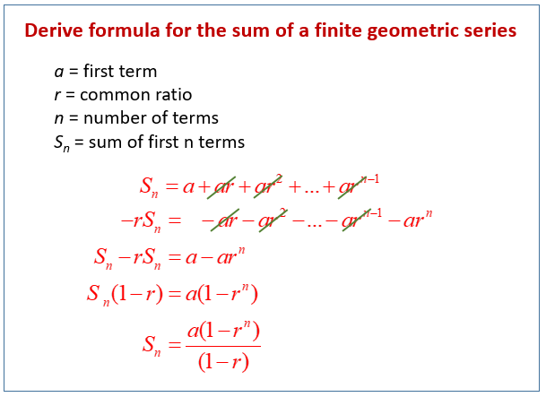 Geometric Series & Applications (examples, solutions ...